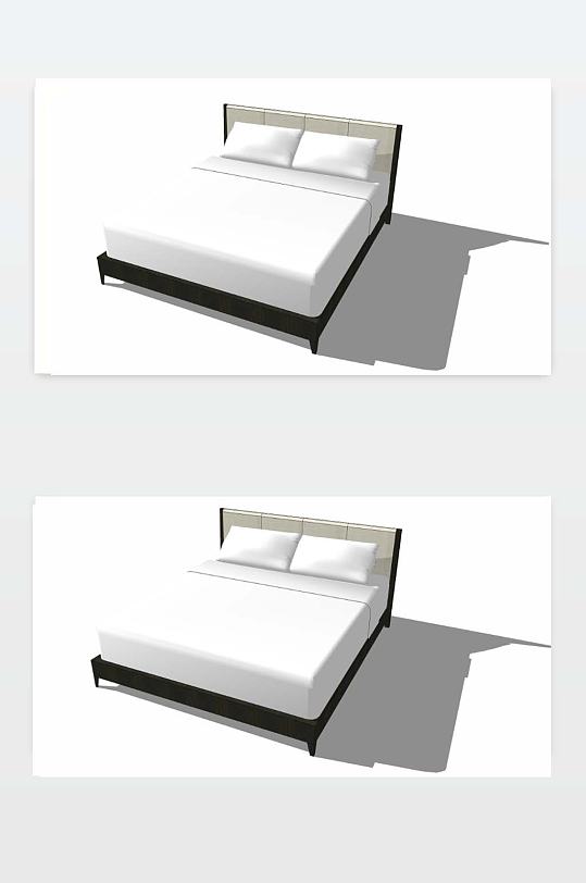 SU床效果图下载-众图网