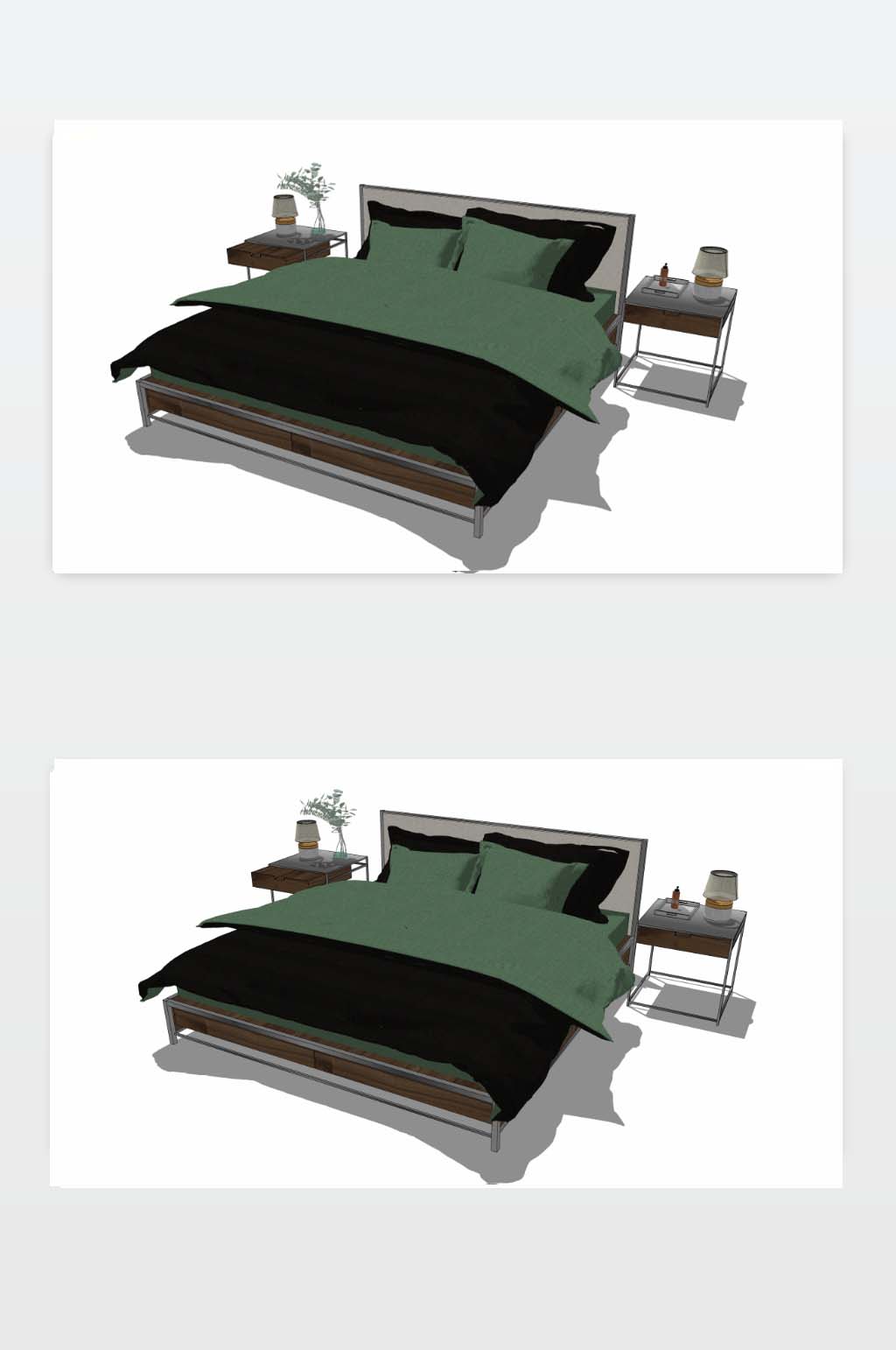 床3D模型图下载素材