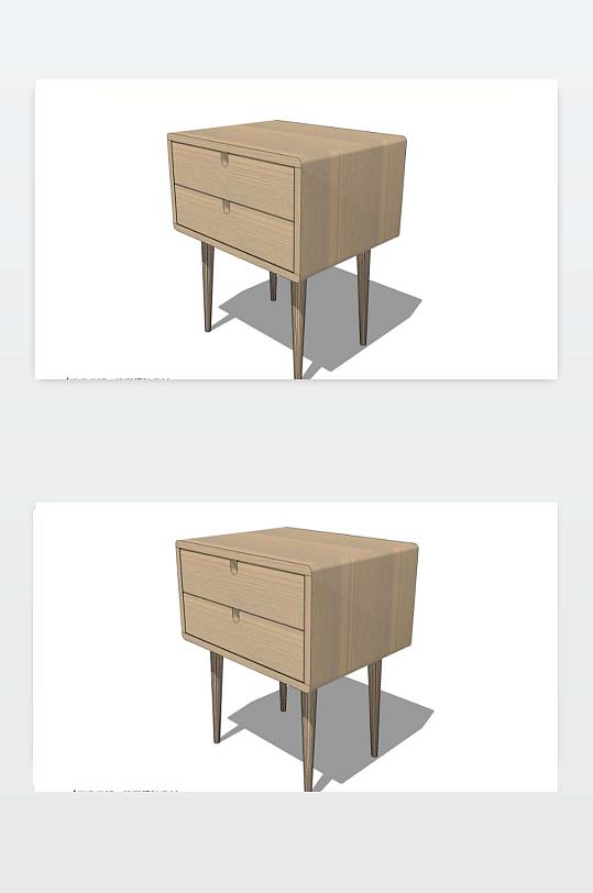 床头柜SU效果图-众图网