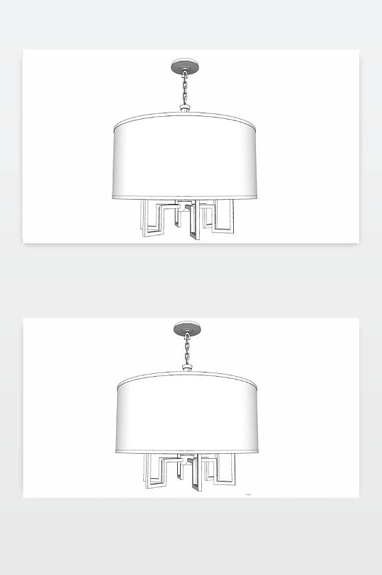 3D吊灯模型图下载