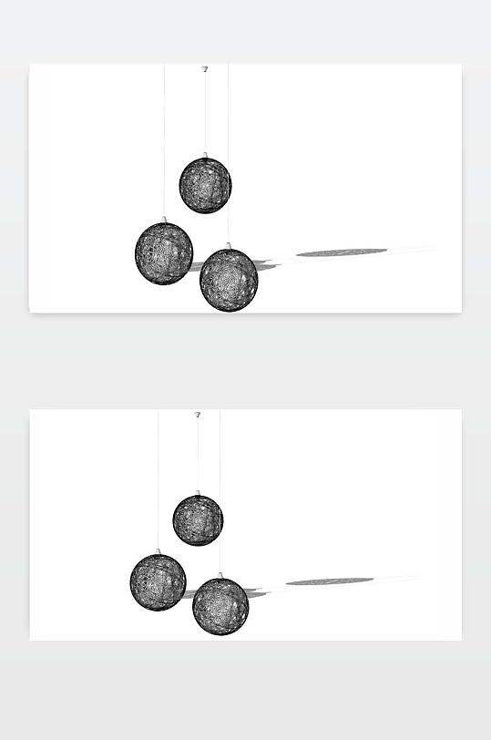 吊灯SU效果图下载-众图网
