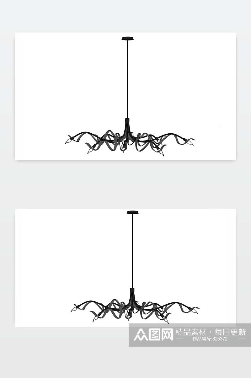 吊灯3D效果图下载素材