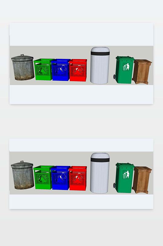 分类SU垃圾箱设计下载