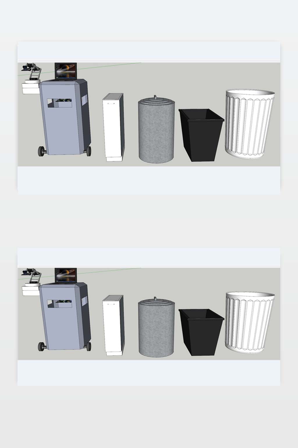 垃圾箱3D设计下载素材