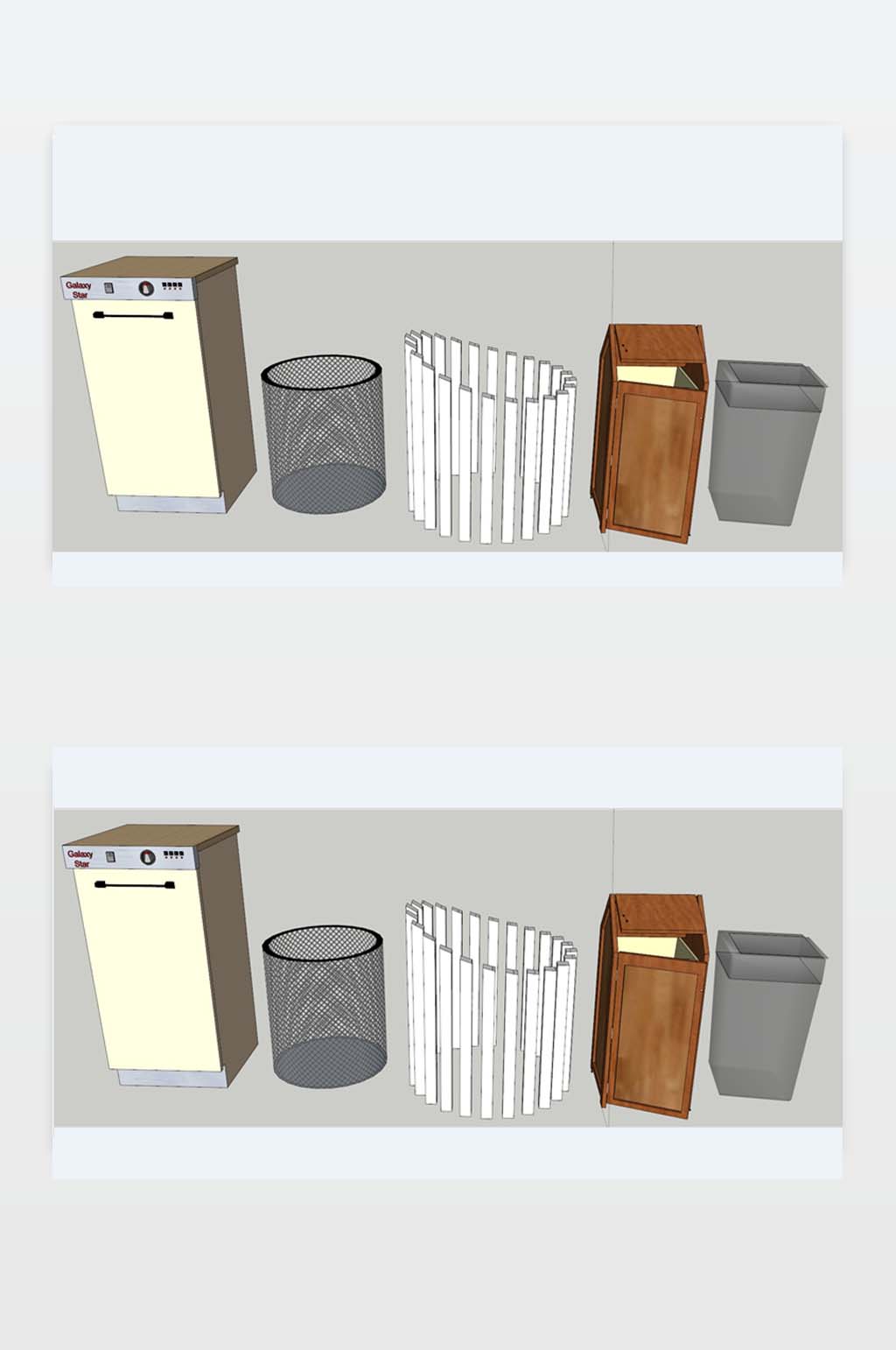 垃圾箱3d模型图下载