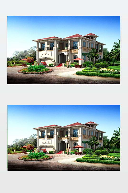 别墅SU模型下载-众图网