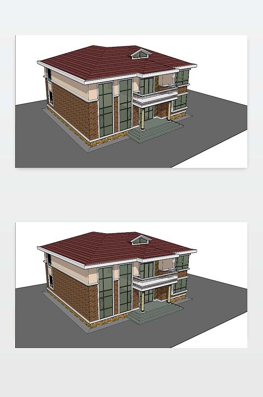 别墅SU设计下载-众图网