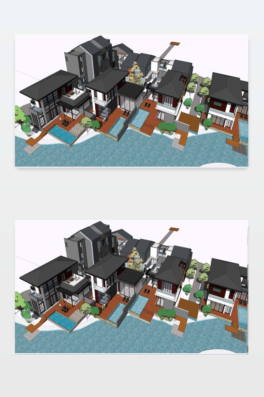3D别墅效果图下载素材