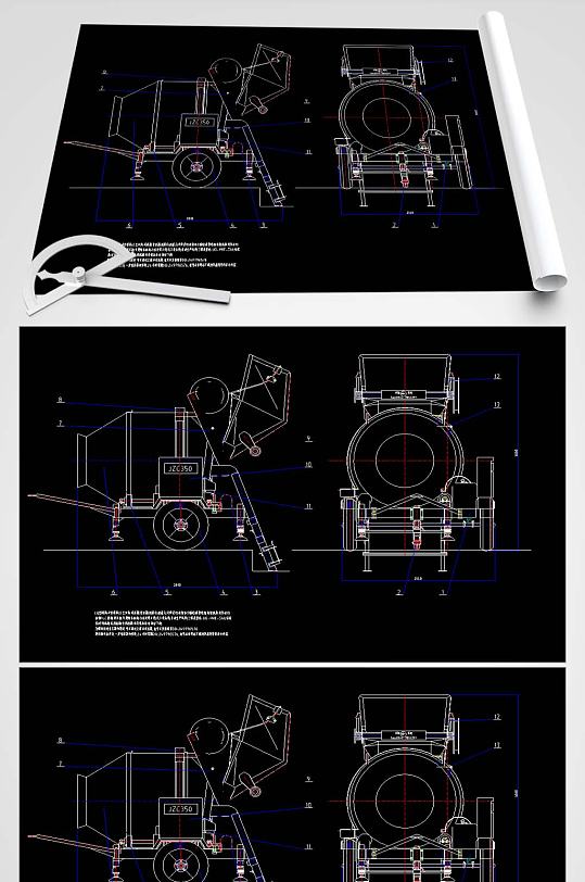 冲压模具CAD设计图-众图网
