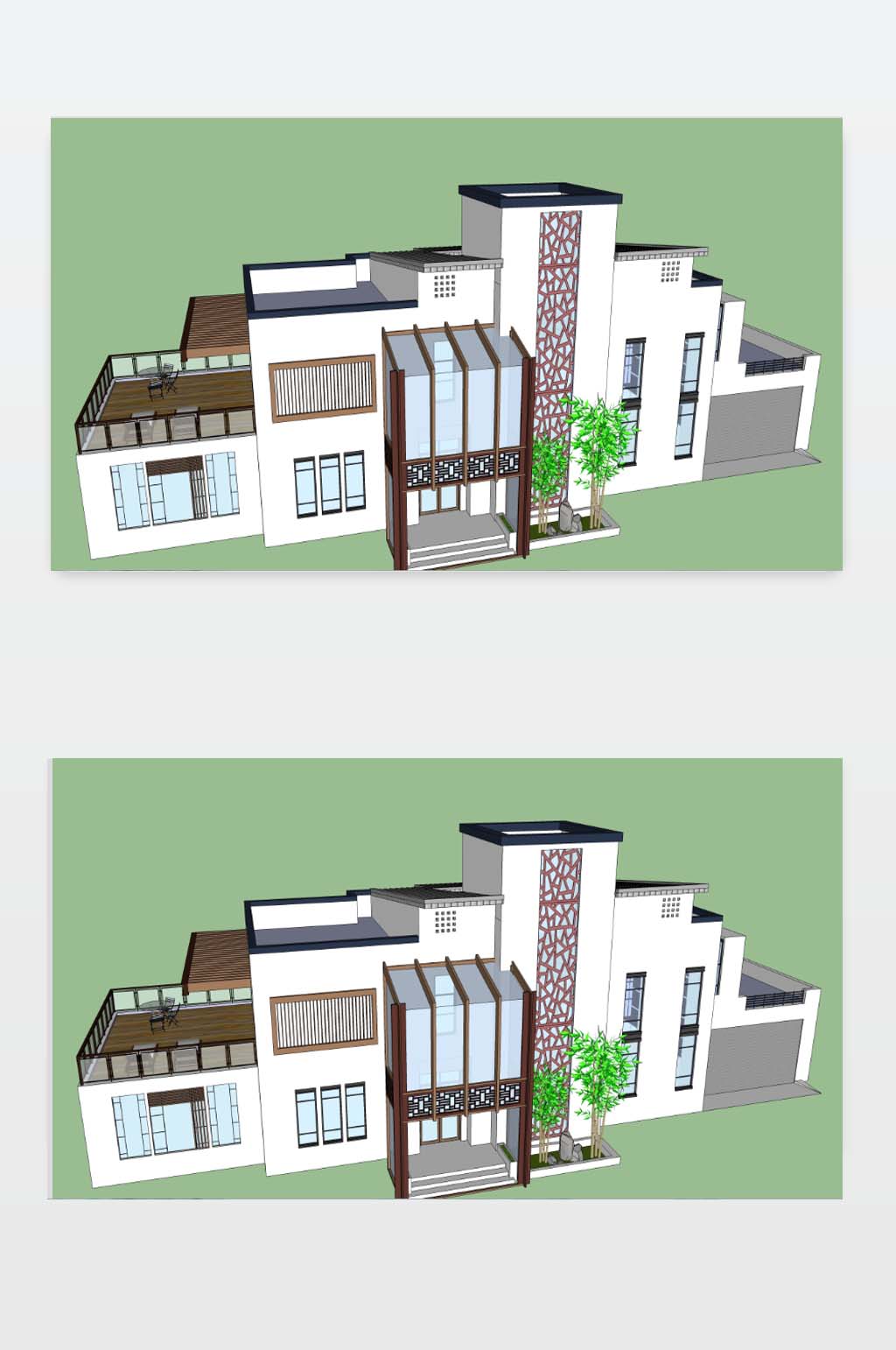别墅效果图3D下载素材