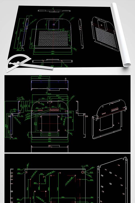 滤波器机箱CAD图纸