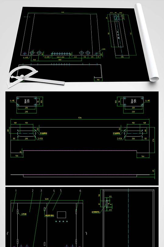 电控箱CAD图纸