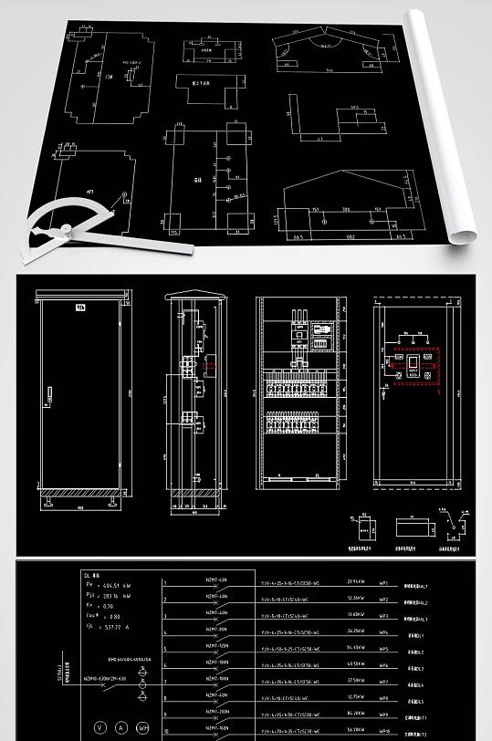 不锈钢箱布置图及钣金图