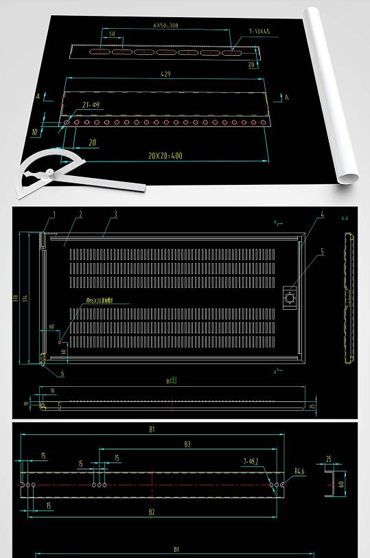 GGD电柜CAD图纸-众图网