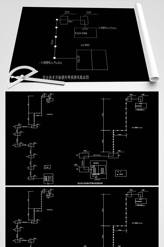 电话电视光缆路由图-众图网