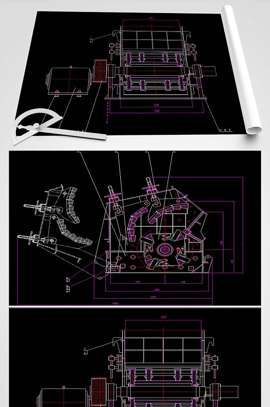 K3602.01.02破碎机总图-众图网