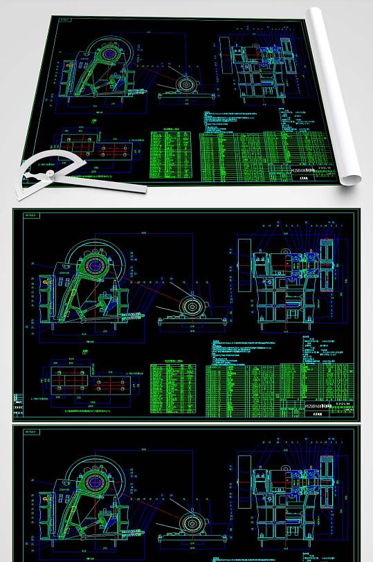 PE250X400颚式破碎机-众图网