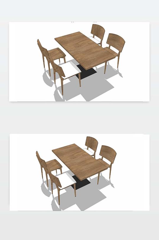 餐桌SU模型下载-众图网
