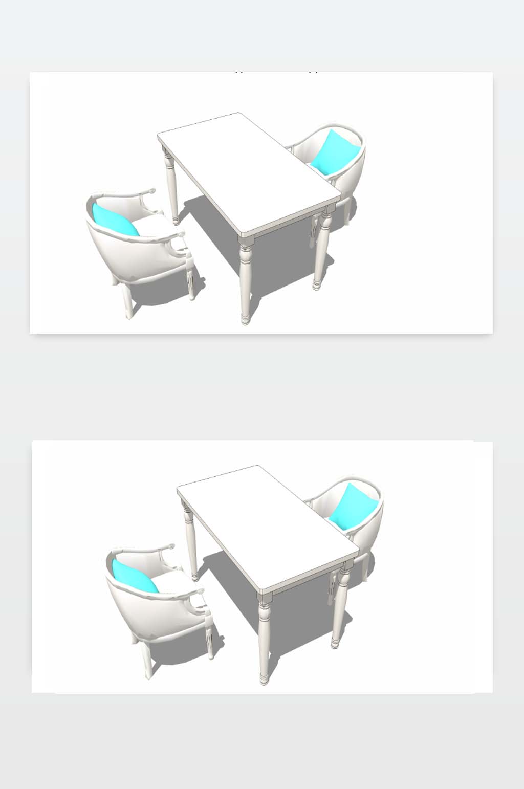3D餐桌模型下载素材