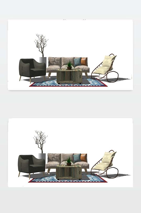 沙发3D模型下载