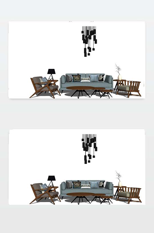 沙发SU模型下载-众图网