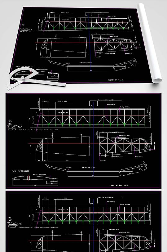 飞机玩具CAD设计图-众图网