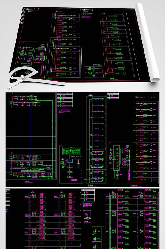 弱电系统CAD平面图
