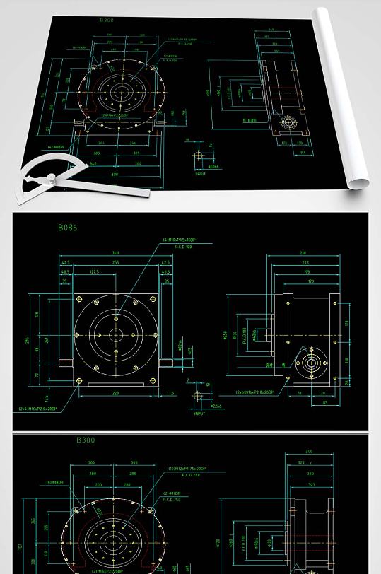 凸轮分割器CAD