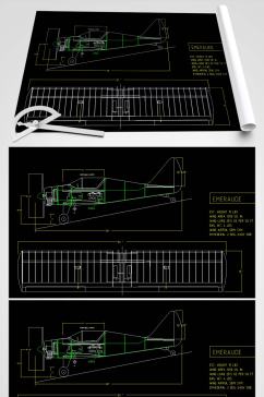 CAD飞机玩具图纸
