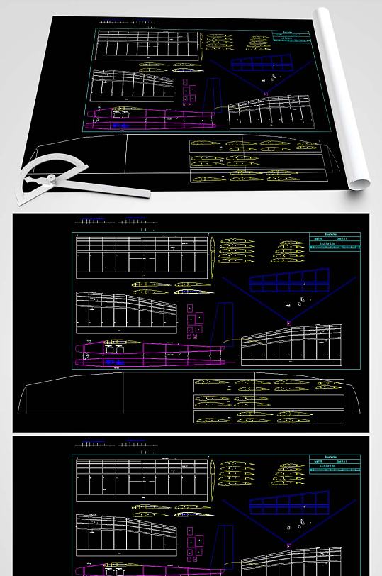 飞机玩具CAD设计图-众图网