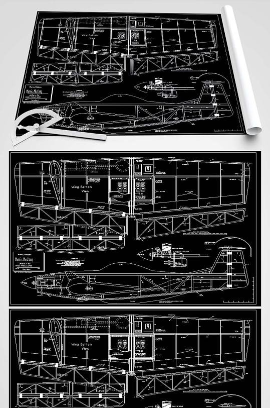 CAD飞机玩具图纸-众图网