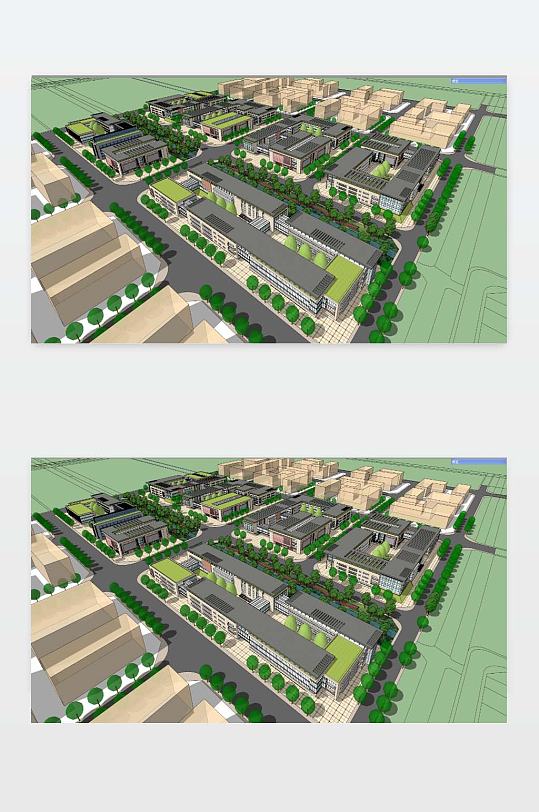 SU厂房模型下载-众图网