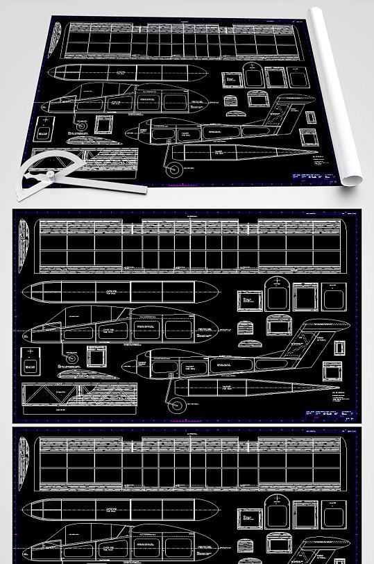 飞机玩具CAD图纸-众图网