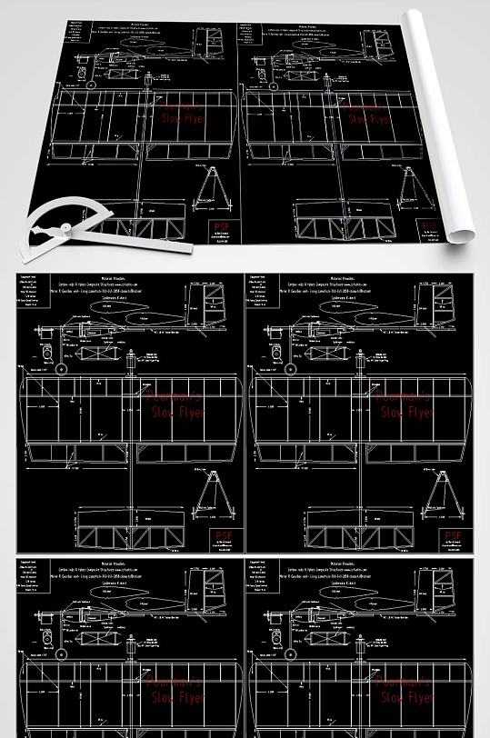 CAD飞机玩具图纸-众图网