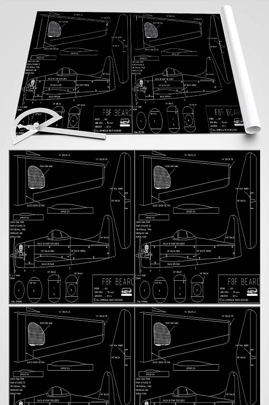 飞机拼插玩具CAD设计图-众图网