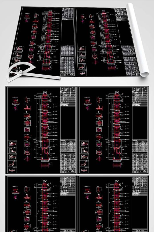 醋酸填料塔CAD图纸-众图网