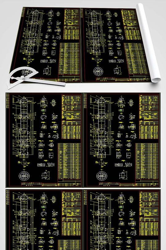 脱重塔CAD设计图-众图网