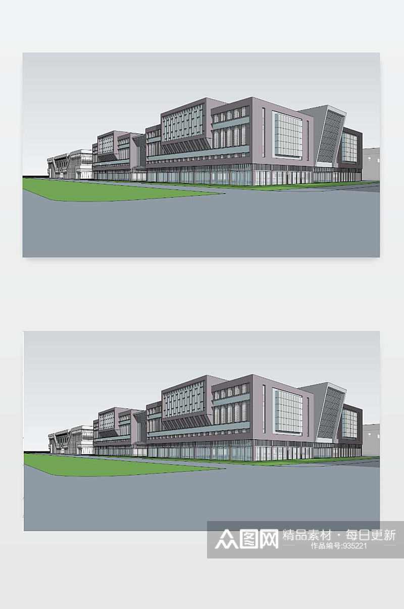 3D厂业园模型下载素材