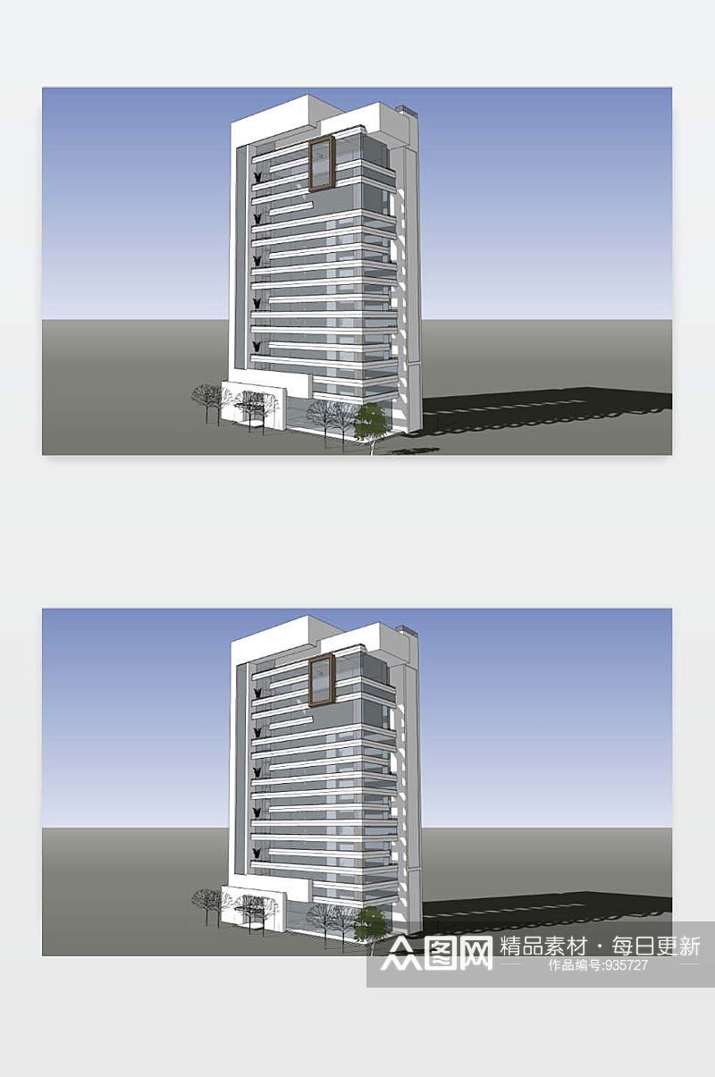 办公楼效果图下载素材
