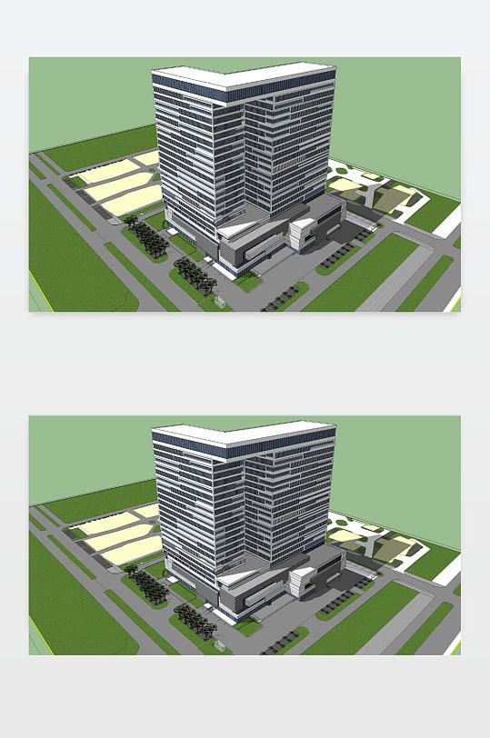 su办公楼模型下载