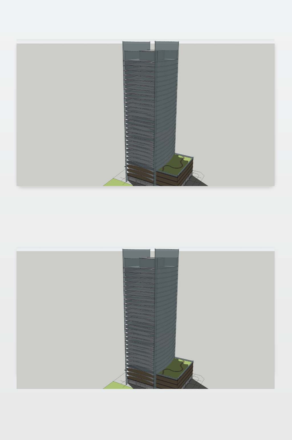 3D办公楼模型下载素材