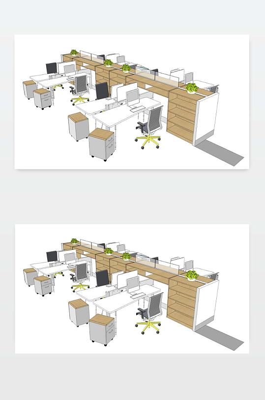 办公室模型设计下载-众图网