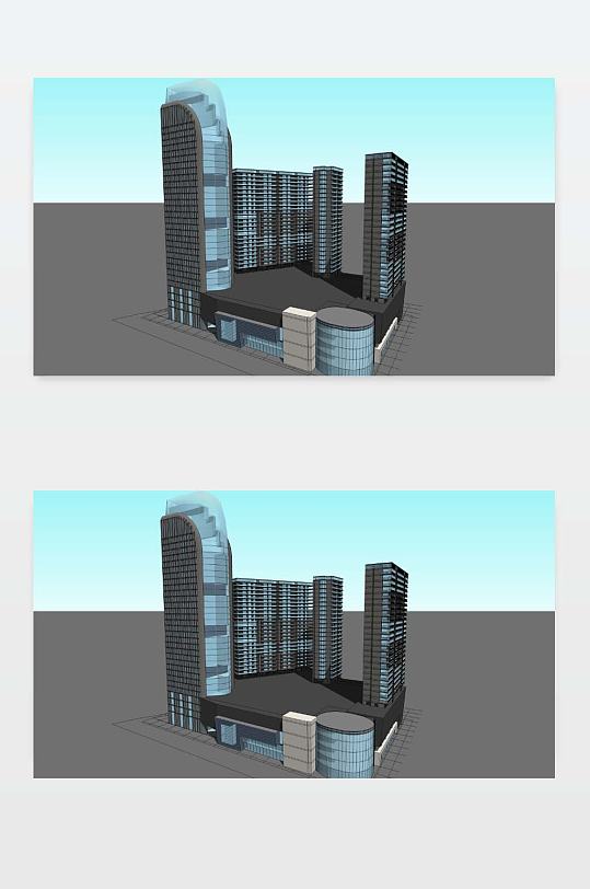 办公楼3D模型图