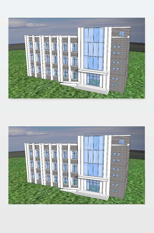 3D办公楼模型图