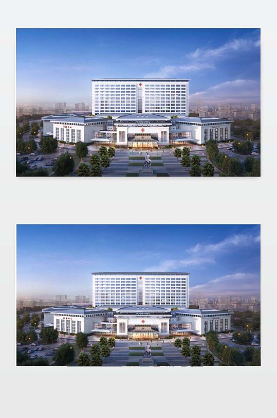 医院效果图设计下载-众图网