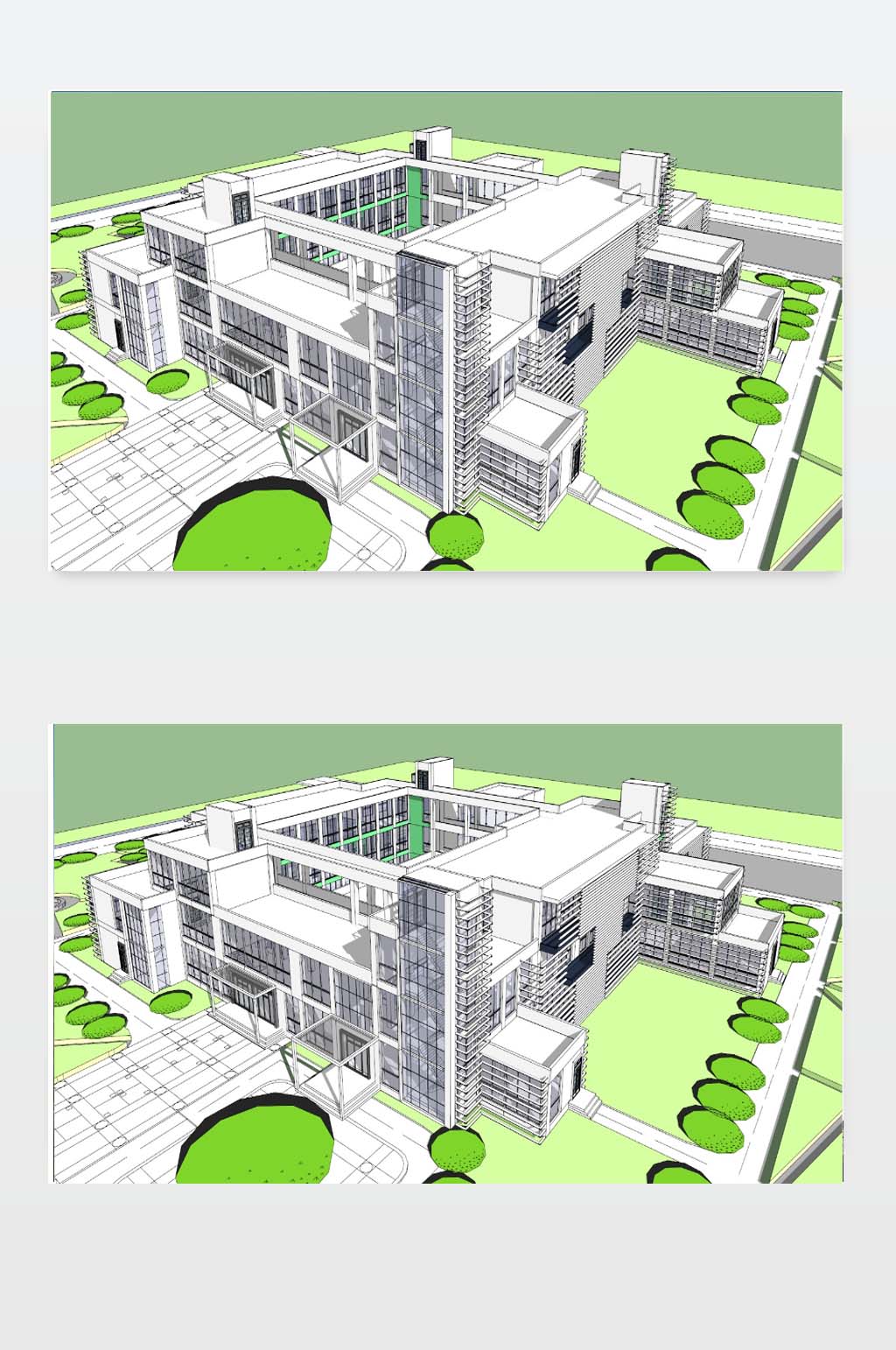 医院设计3D下载素材