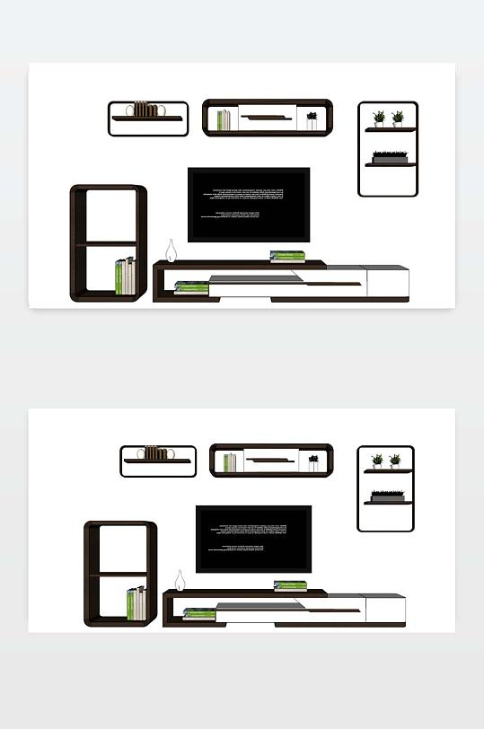 SU电视柜效果图