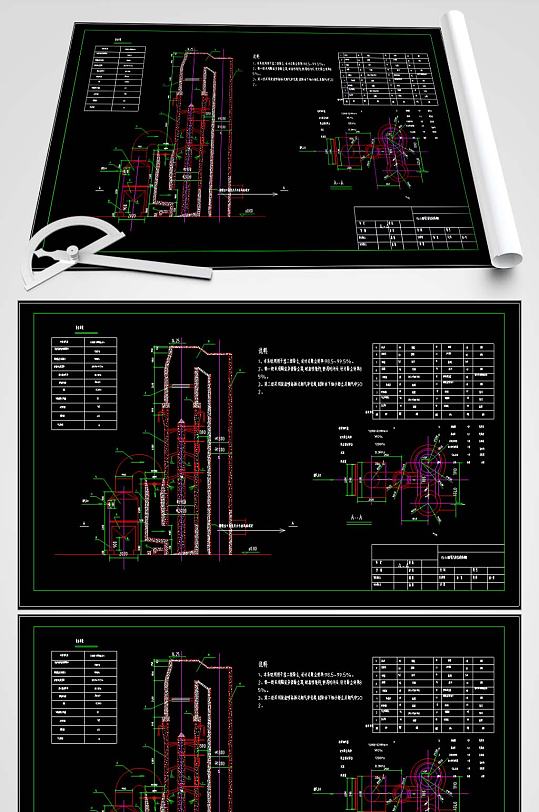 5th锅炉尾气净化系统结构图-众图网