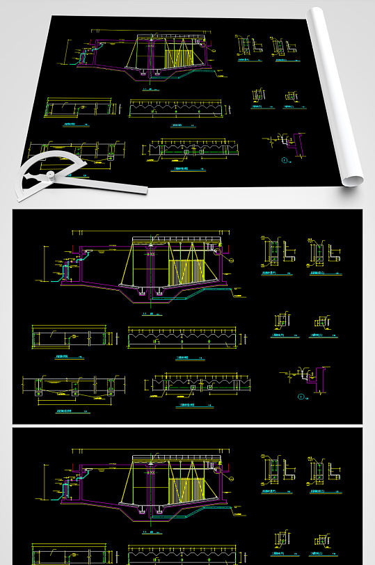 污泥沉淀池CAD设计图