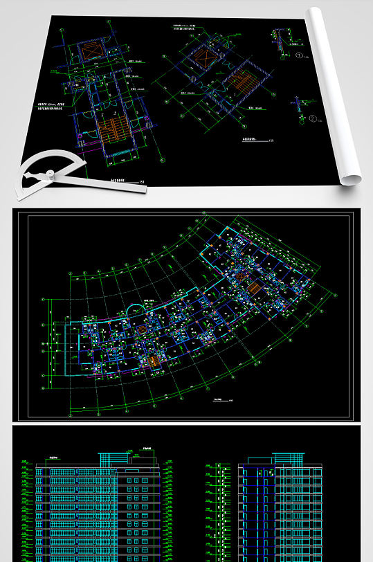 民宿CAD建筑平面图